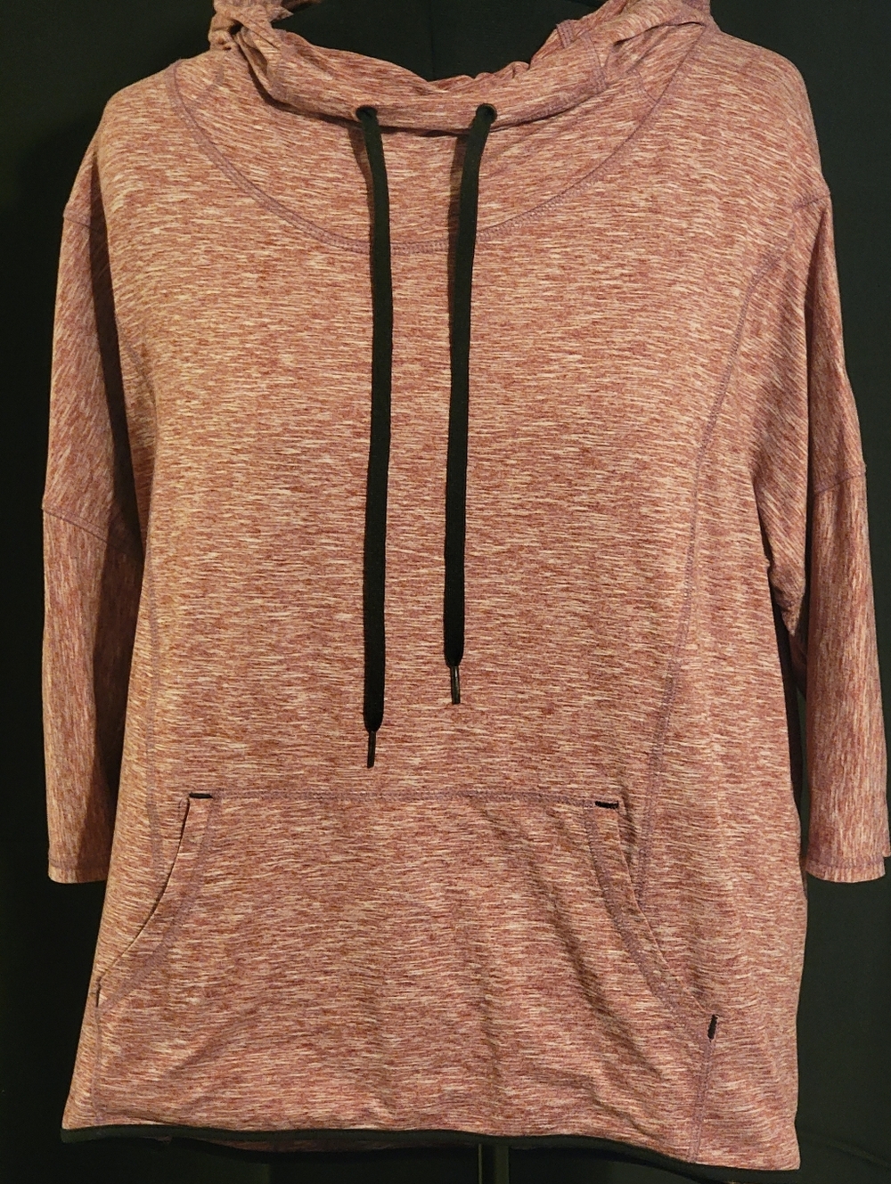 Maurices heathered rose pink active tee with metallic logo